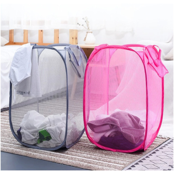 Cesto De Roupa Grande 60L Cesto Dobrável Para Roupas E Brinquedos Cesto Infantil Caixa Organizadora