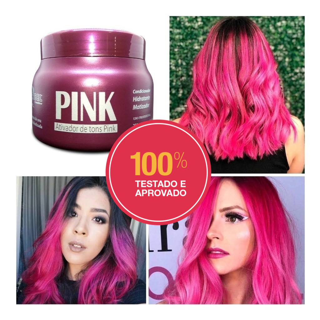 Máscara Matizadora Rosa Pink Mairibel 250g com Realce da Cor e Hidratação | Compre Agora