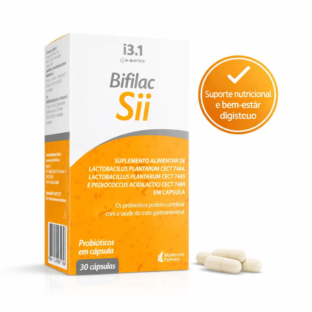 Bifilac SII 30 Cápsulas | Probiótico com Cepas CECT para Saúde Intestinal