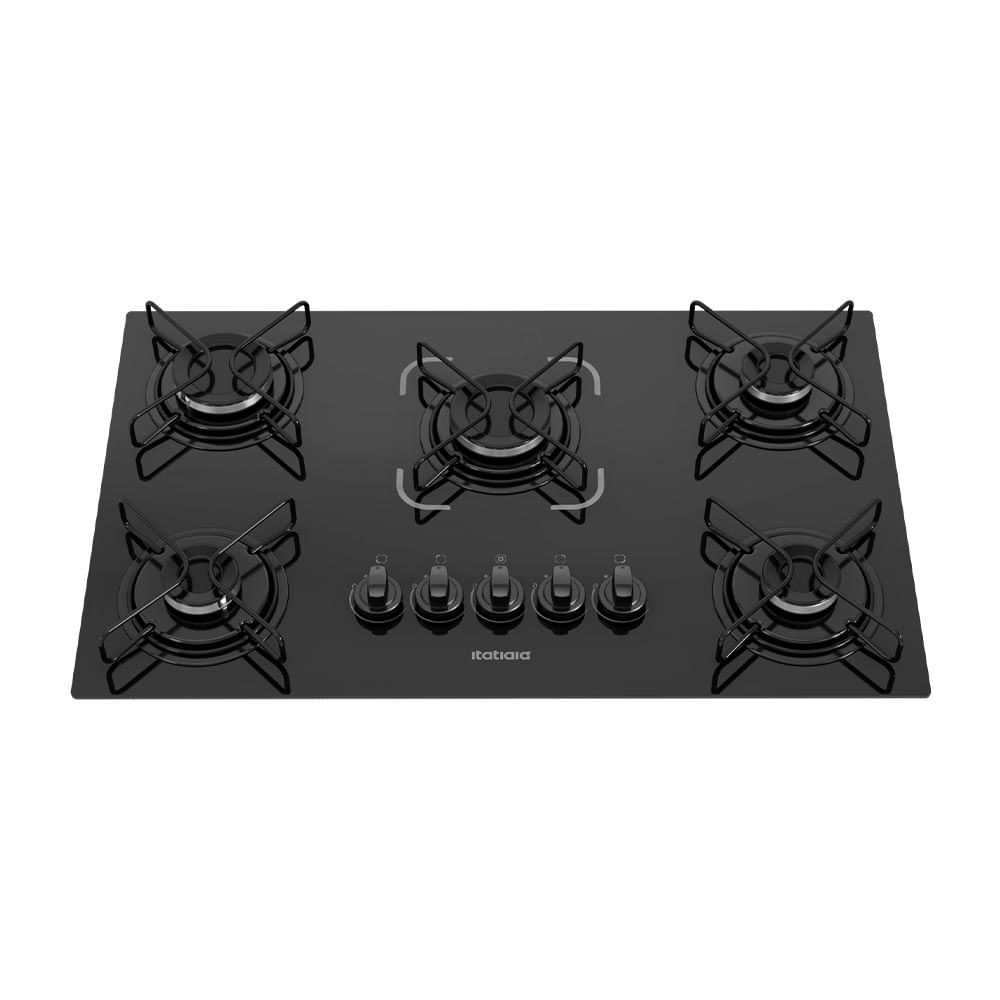 Cooktop 5 Bocas Essencial Itatiaia Mesa De Vidro à Gás Bivolt Preto em Oferta na Shopee