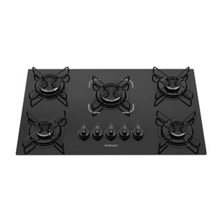 Cooktop 5 Bocas Essencial Itatiaia Mesa De Vidro à Gás Bivolt Preto em Oferta na Shopee