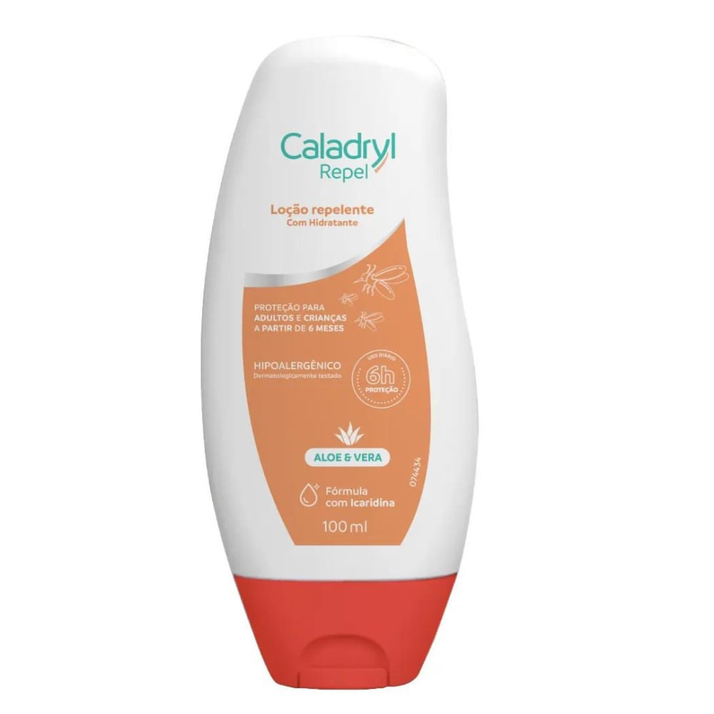 Repelente Com Hidratante Caladryl Repel Icaridina 100ml em Oferta na Shopee