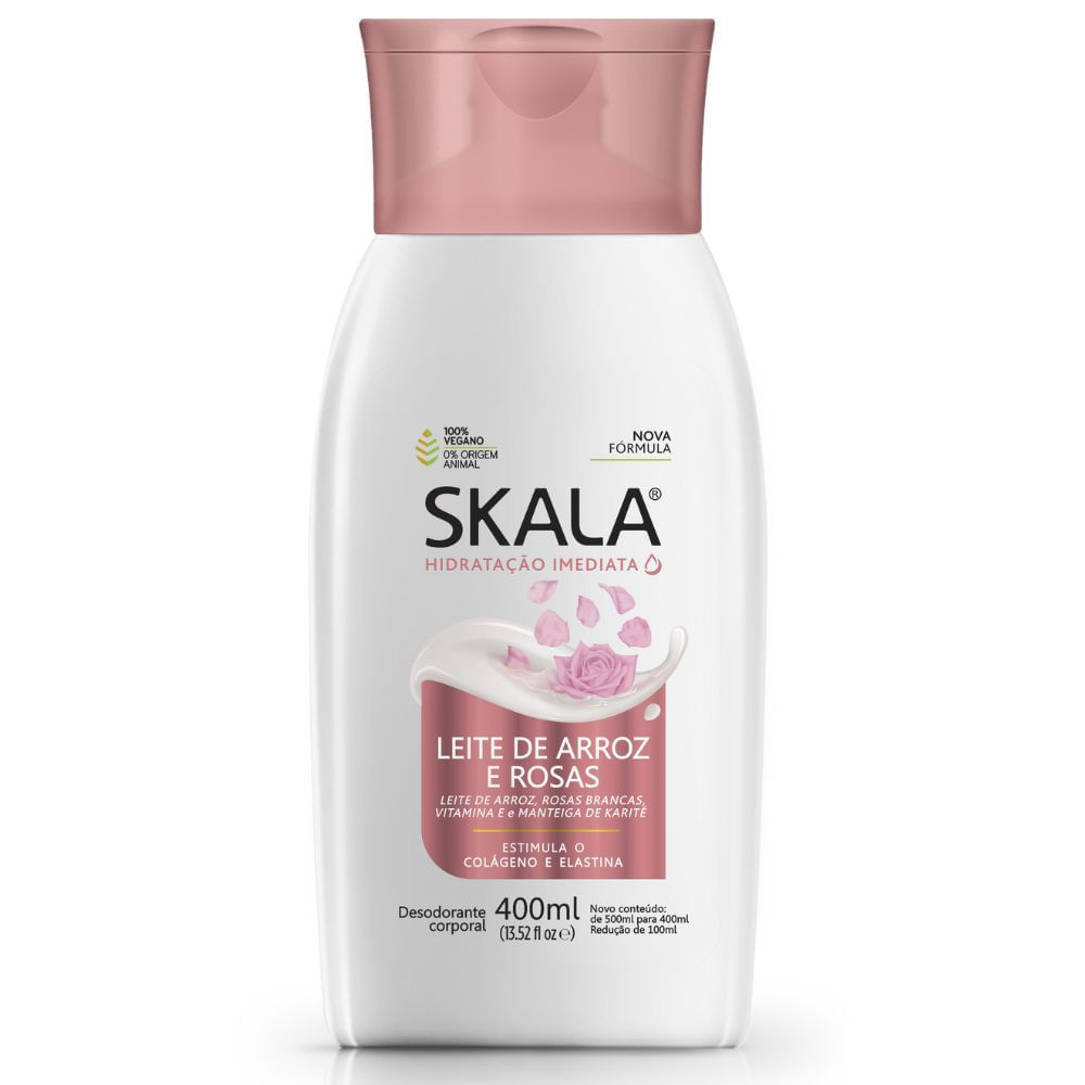 Creme de Hidratação Imediata Skala Leite de Arroz e Rosas 400ml