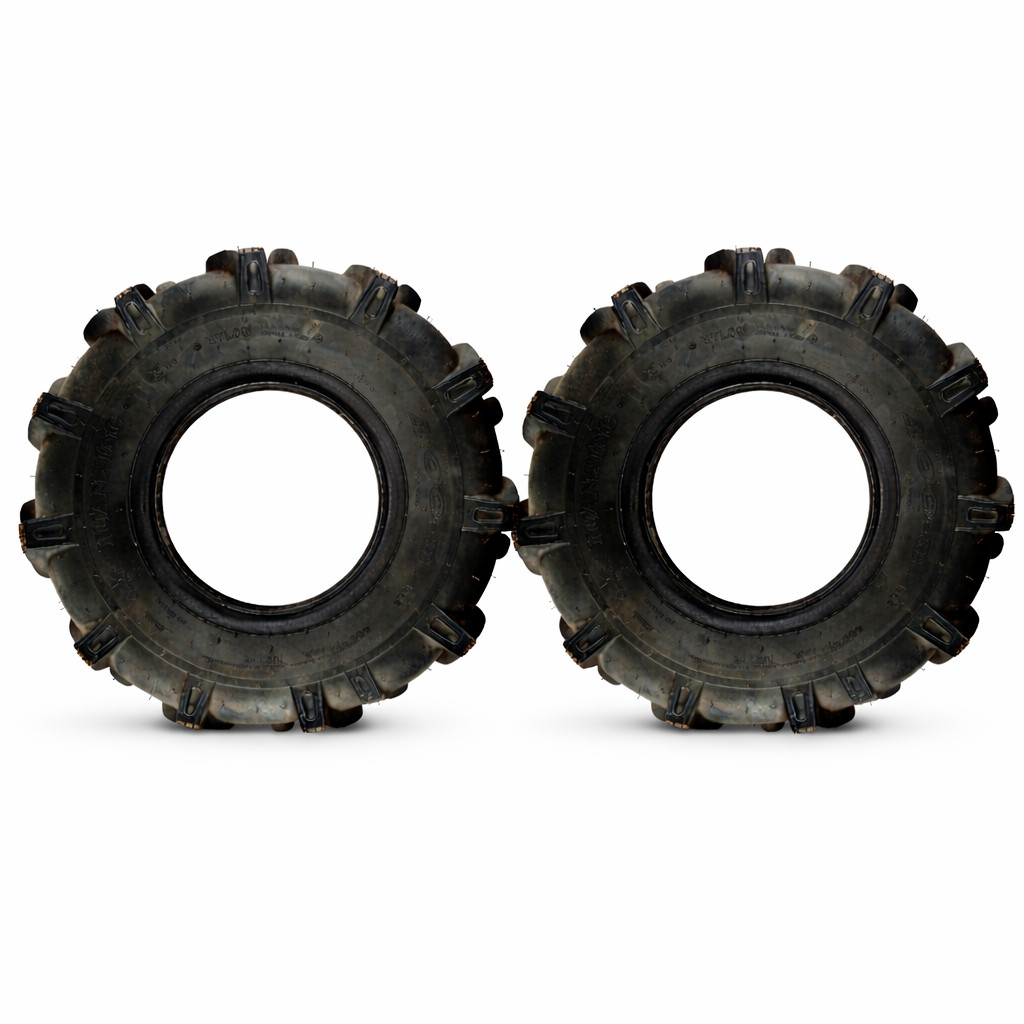 KIT 2 PNEU 4.00 X 8 P/ TRATORITO - B4T 6.5 / BD 5.0  BRANCO