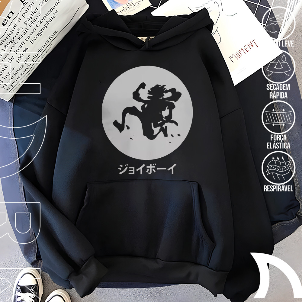 Blusa FrioMoletom Canguru Gear 5 Nika Joy Boy One Piece Monkey D Luffy Anime 100%Alg Envio Imediato Polar.clothing.store