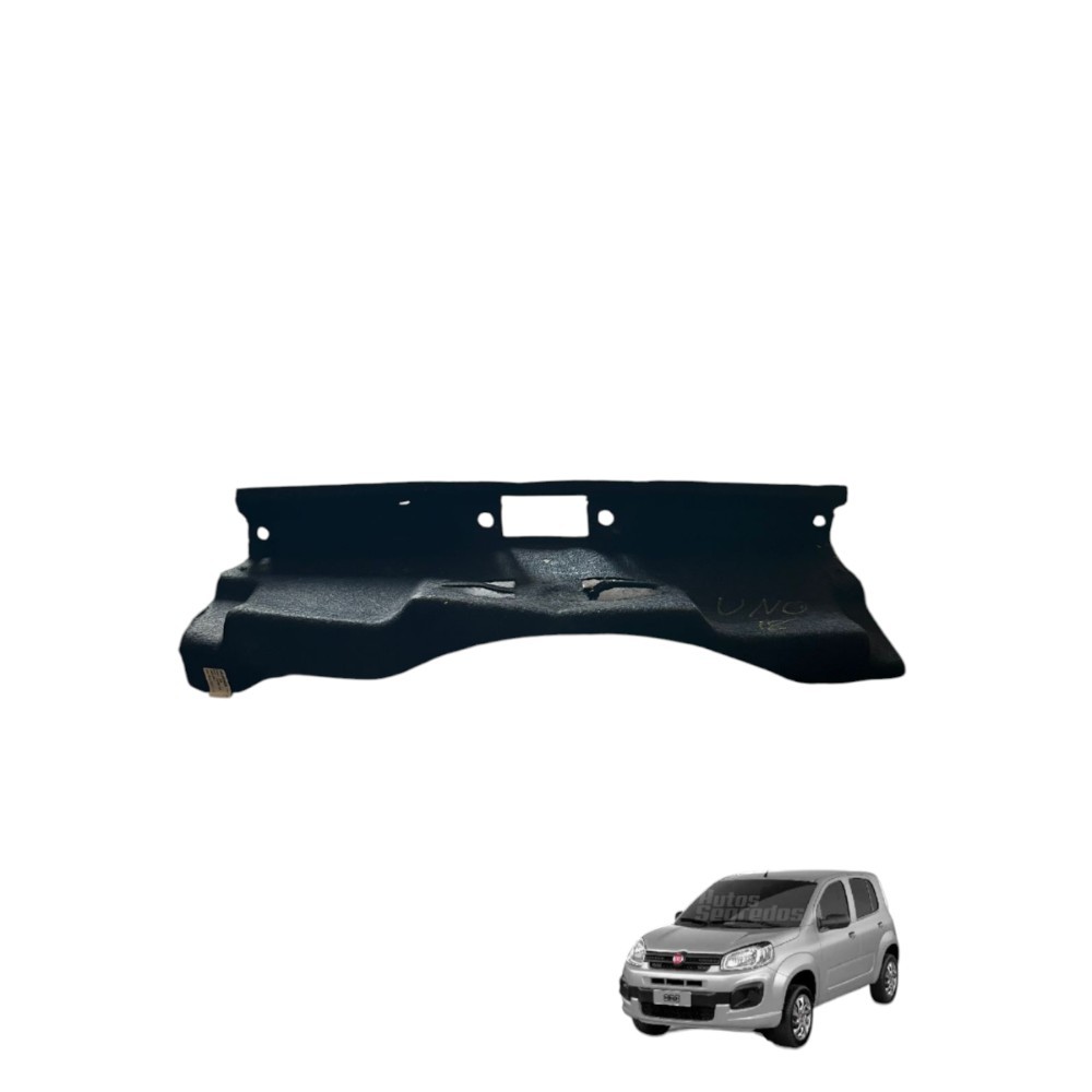 Forro Carpete Porta Mala Fiat Uno Attractive 2015 2019 Preto