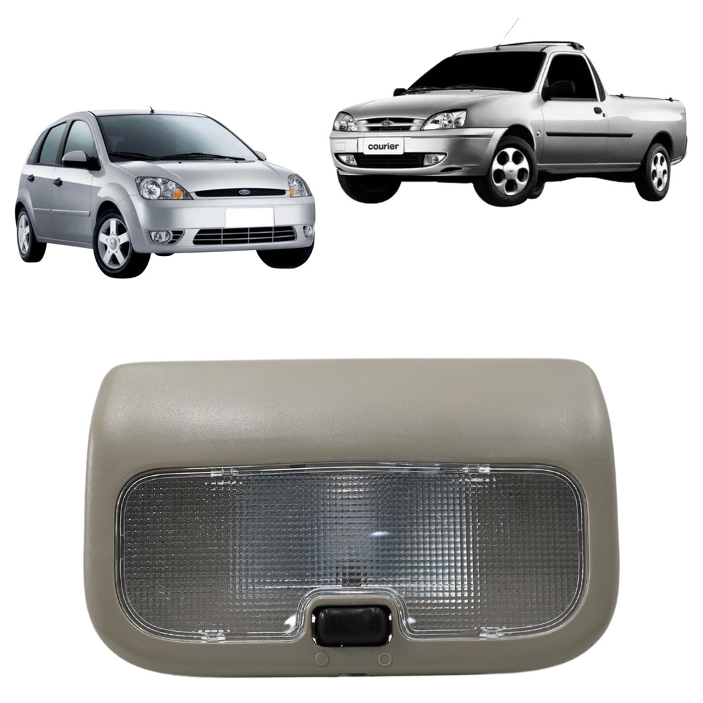 Lanterna Teto Central Ford Fiesta 1996 1997 Até 2006 Courier 1997 1998 1999 Até 2001
