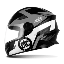 Capacete Fechado Integral Infantil Etceter Kids Menino Menina Com Viseira Cristal Transparente