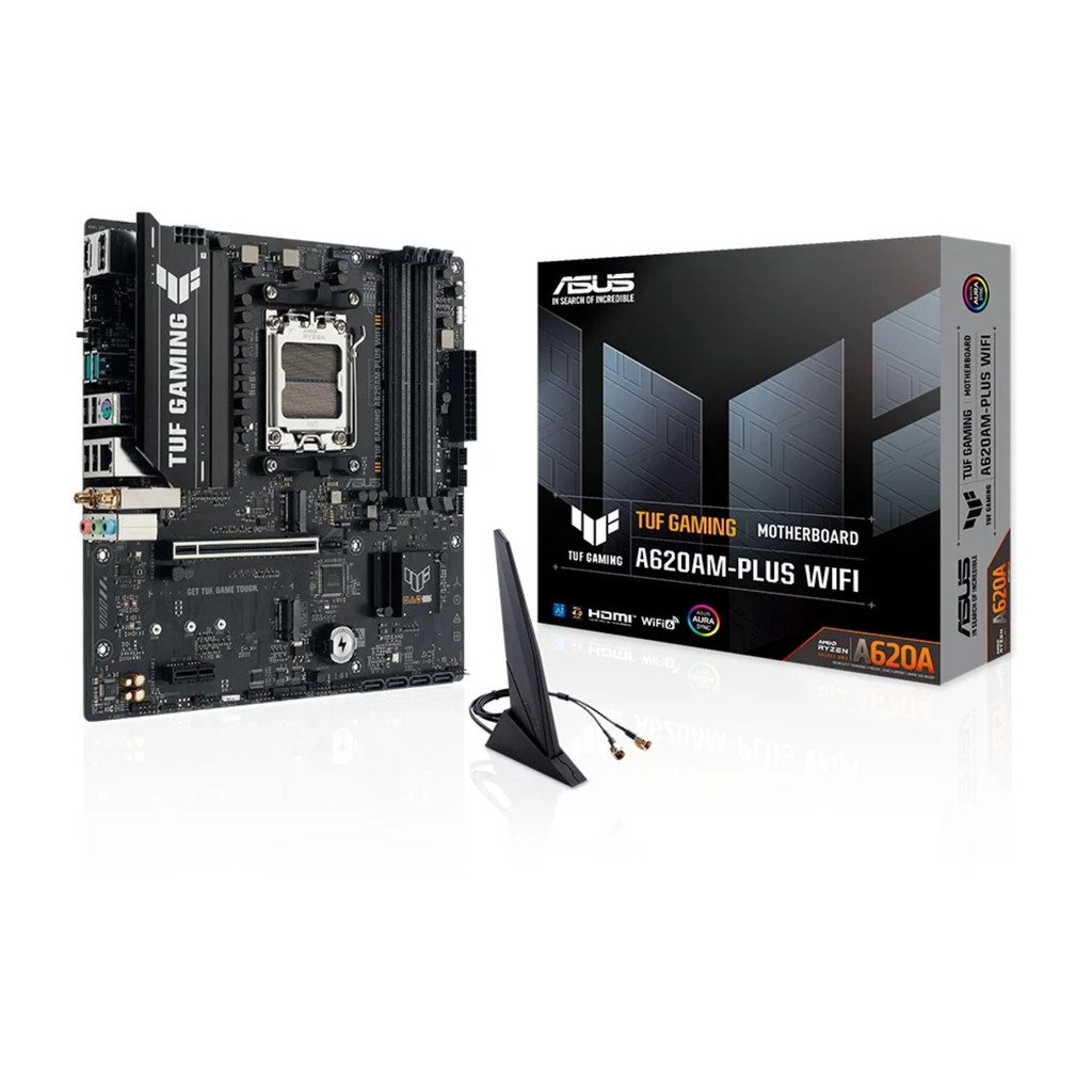 Placa-Mãe ASUS TUF GAMING A620AM-PLUS WIFI AM5 DDR5 Micro-ATX em Oferta na Shopee