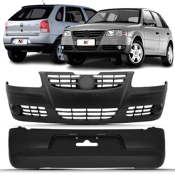 Kit Parachoque Dianteiro Traseiro Gol G4 2005 2006 2007 2008 2009 2010 1ª Linha Novo