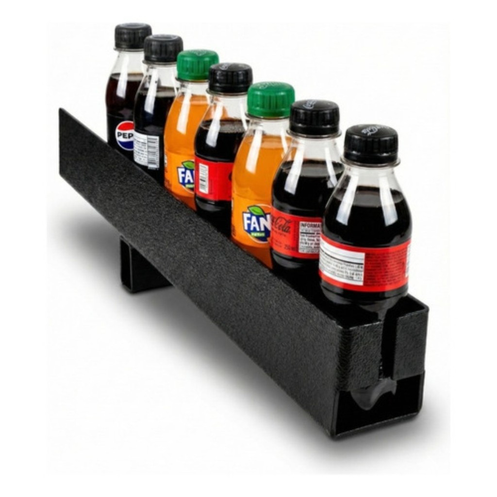 5 Calhas 50cm Freezer Geladeira Garrafas Juninho Coca Cola Preto