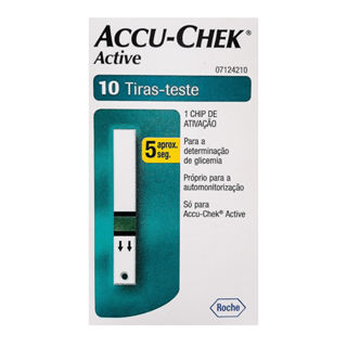 Accu-Chek Active Tira Teste 10 Unidades em Oferta na Shopee