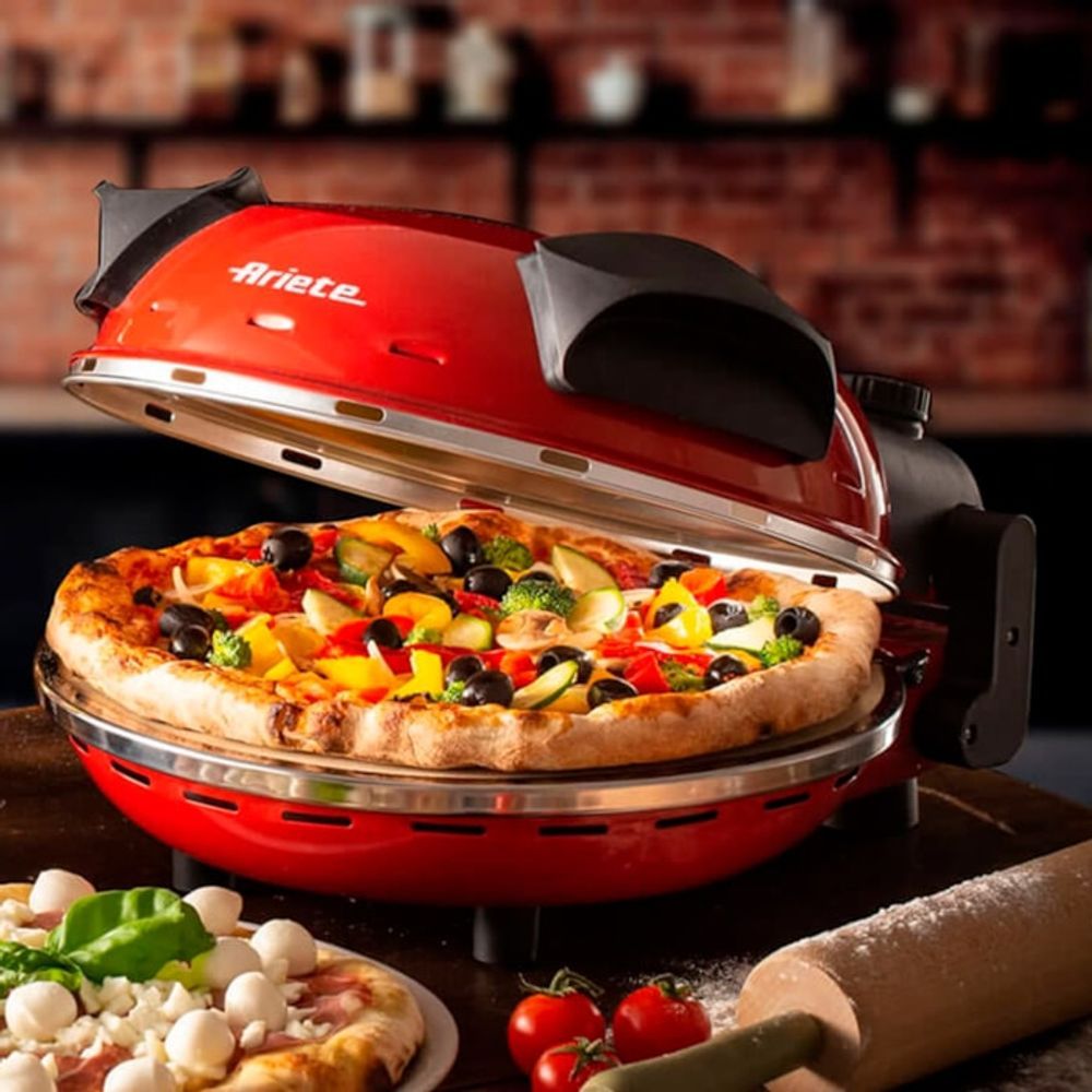 Forno de Pizza Elétrico Ariete 1200W Vermelho  220V em Oferta na Shopee