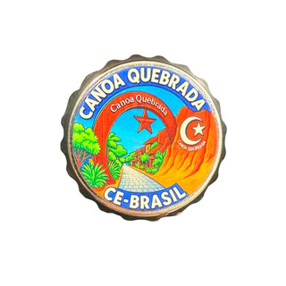 Ímã Canoa Quebrada CE Pórtico - Imã Abridor de Geladeira em Metal