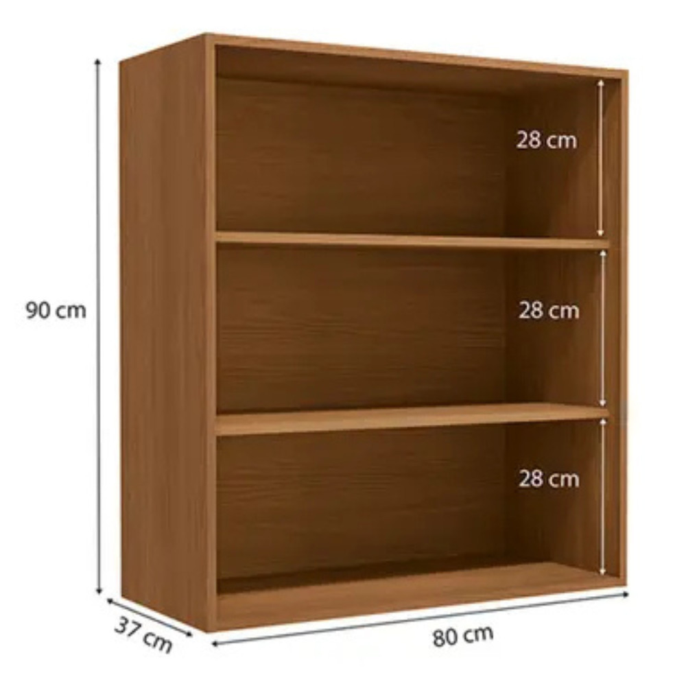 Armário Aéreo 2 Portas com Vidro 80cm MDP Maxxi Kappesberg — imagem 2 de 2