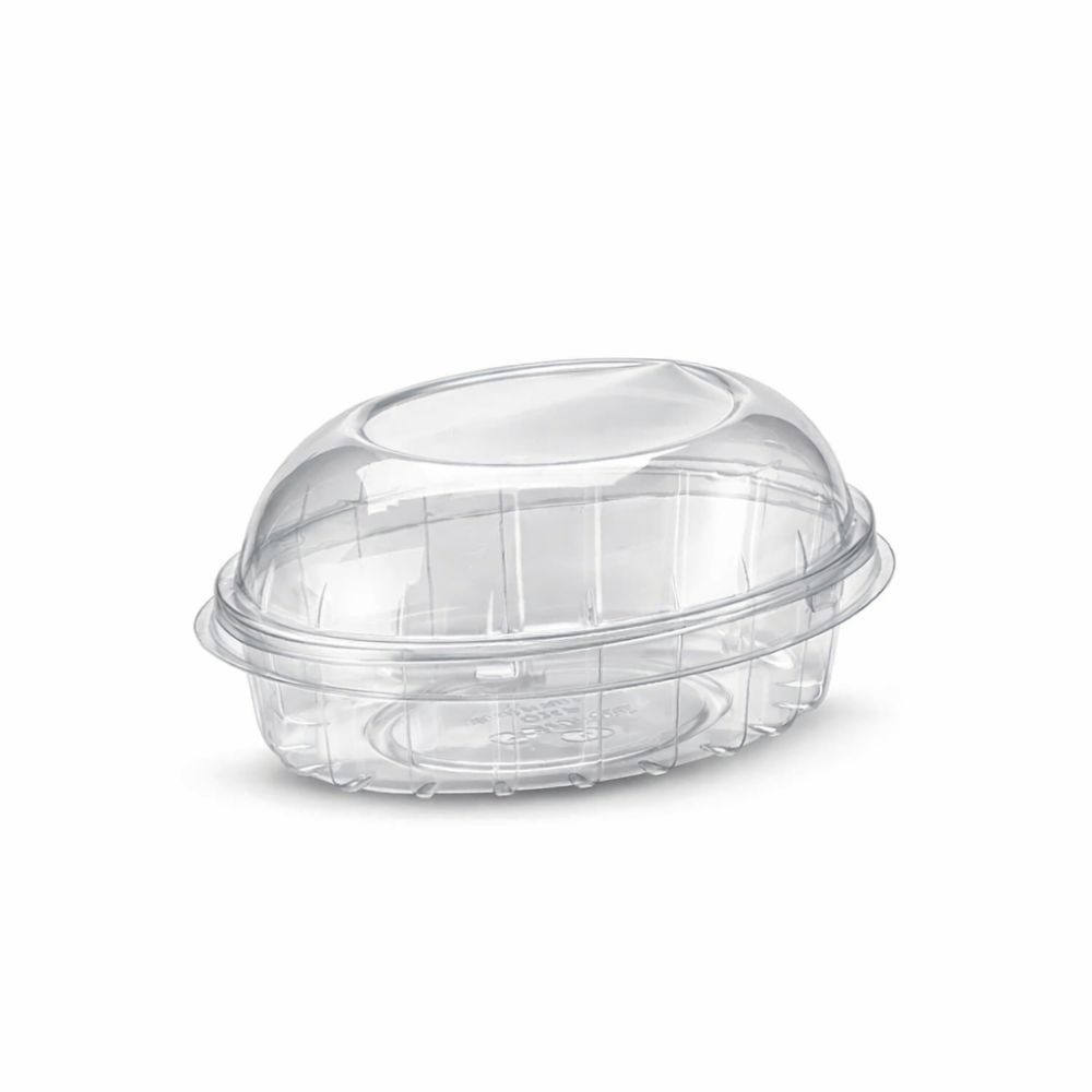 Embalagens Plásticas Colomba 1000ml e 2000ml Oval Cristal G34 com Tampa Pascal Tortas Páscoa Pavê