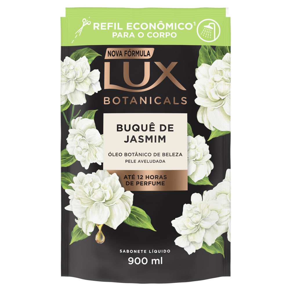 Sabonete Líquido Lux Refil Botanicals Buque De Jasmim 900ml em Oferta na Shopee