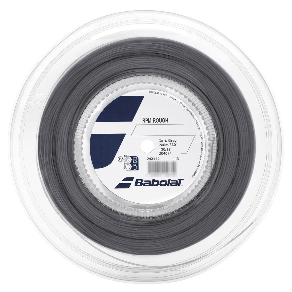 Corda Babolat RPM Rough 16L 1.30mm Cinza - Rolo com 200 Metros