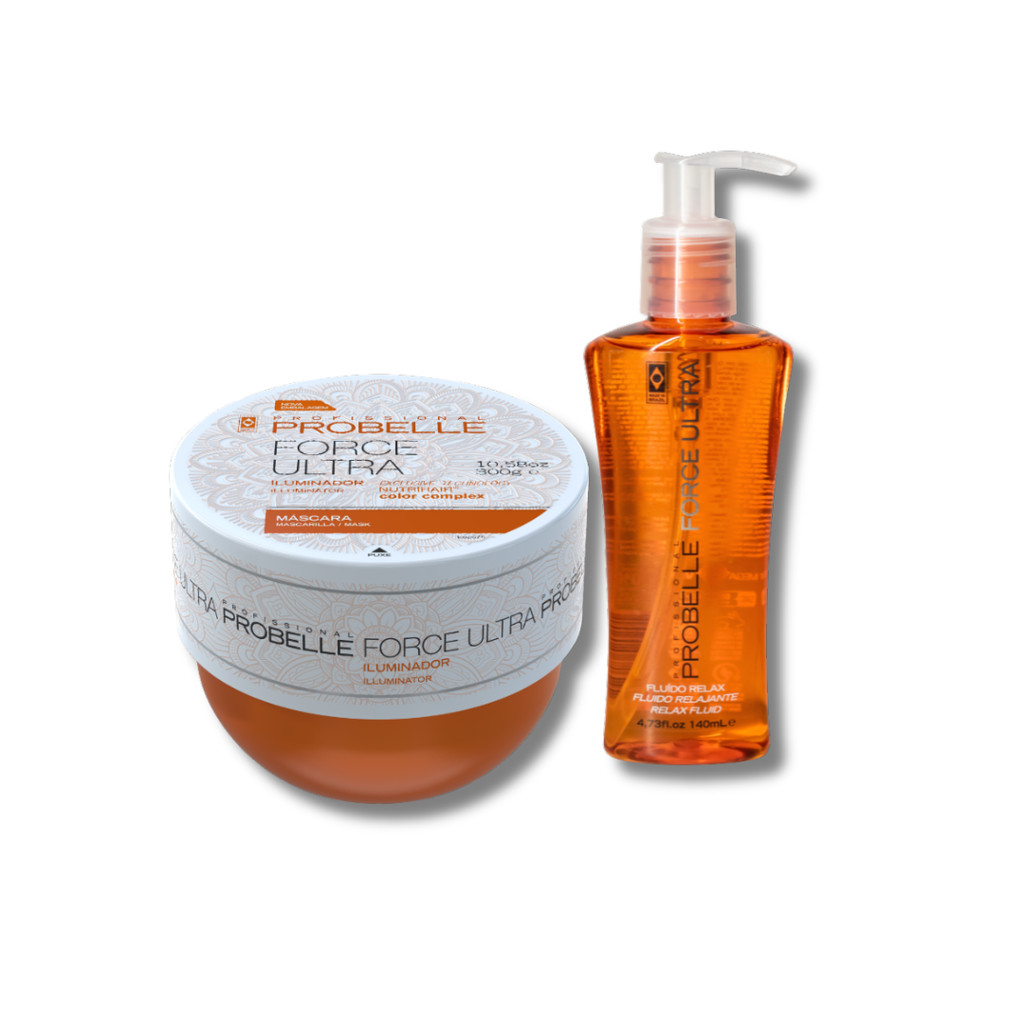 Kit máscara force ultra 300G. + Fluído Relax 140ML - Probelle