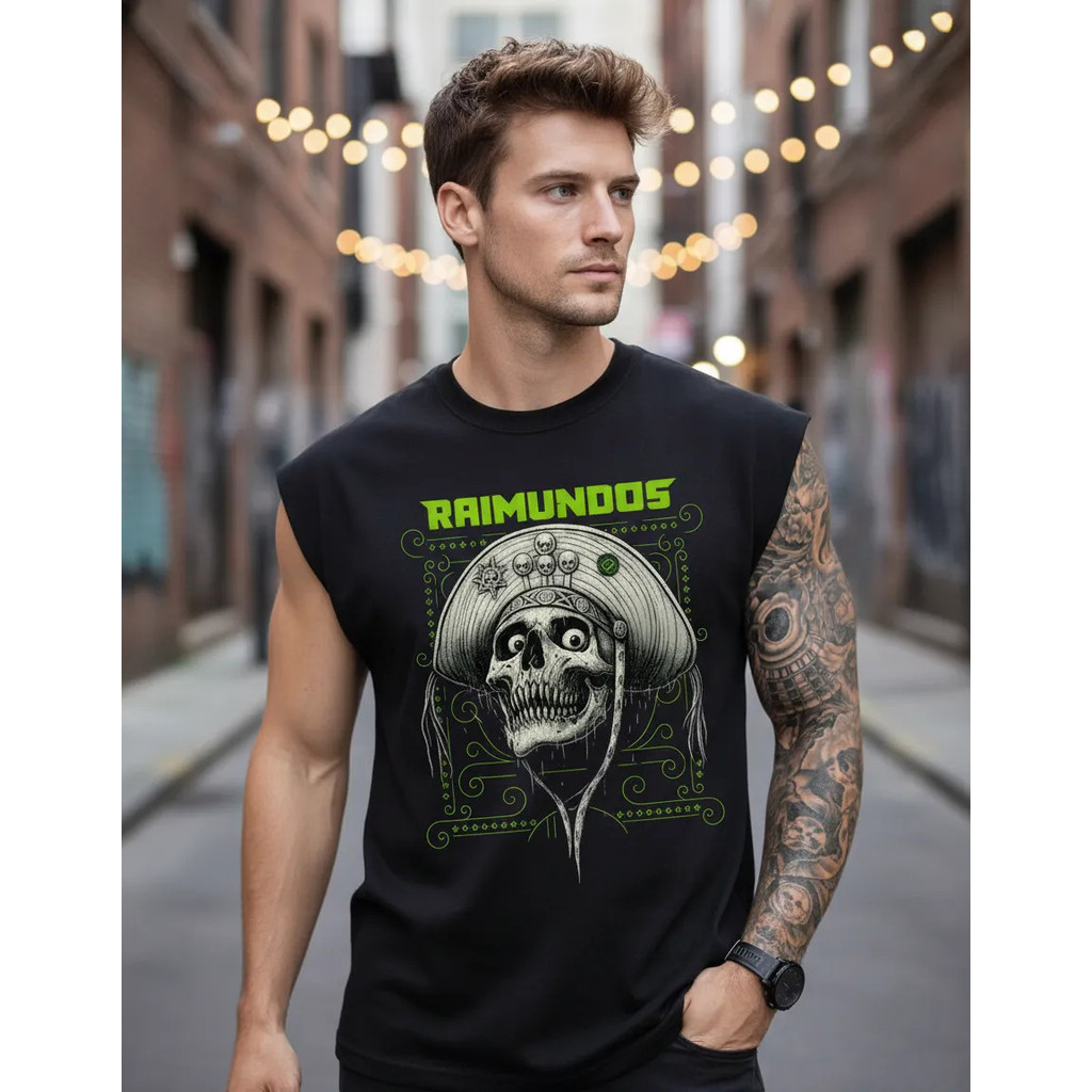 Camiseta Regata Oversized Rock Raimundos Classico Cavada