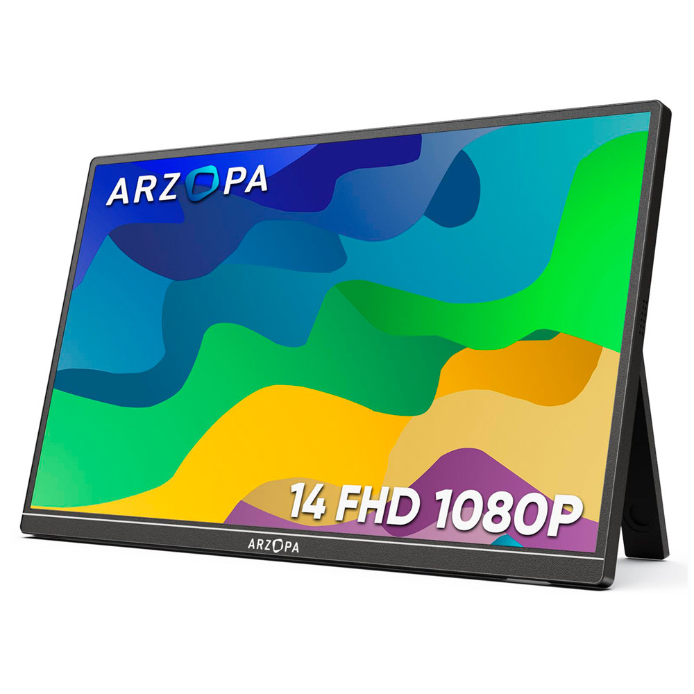 Monitor Portátil Arzopa A1S 14" FHD 1080P 60Hz em Oferta na Shopee