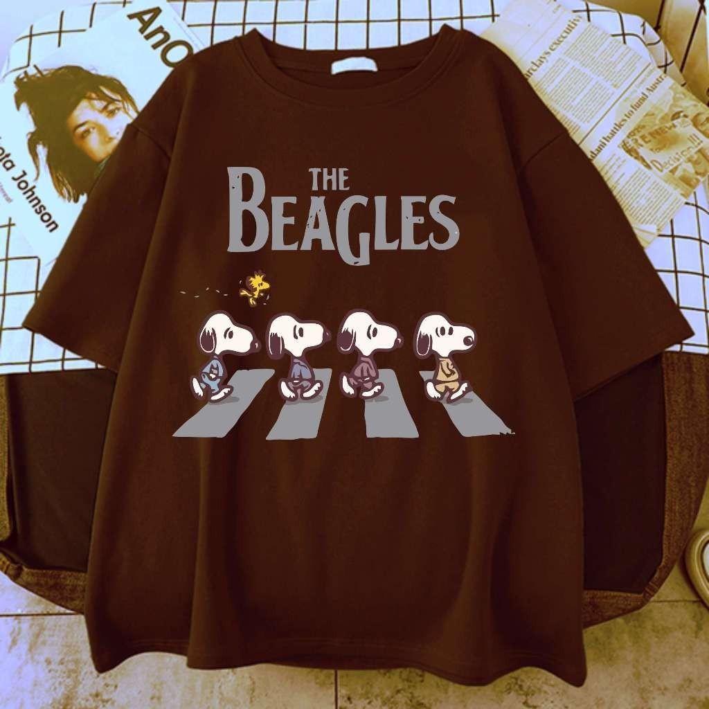 Camiseta Algodão Confortável Premium Estampada Tendência Desenho Snoopy Beagles Aesthetic Unissex — imagem 2 de 2