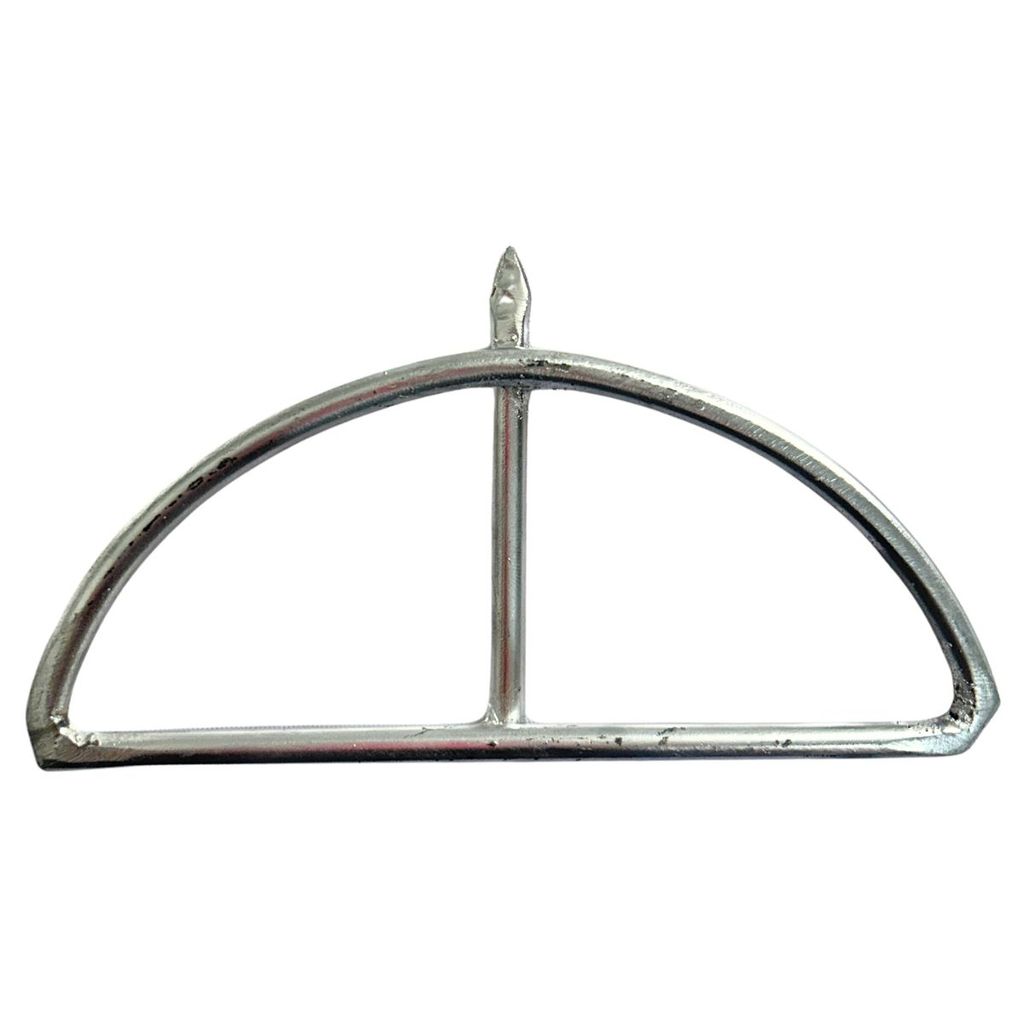 Ofá Oxóssi Arco Flecha Prateado 15cm Umbanda Candomblé