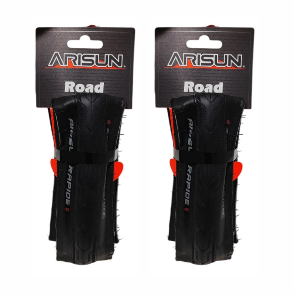 Par de Pneu Arisun Rapide Road Speed 700x25c Kevlar 60 Tpi