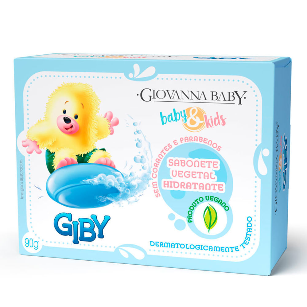 Sabonete Vegetal em Barra Giovanna Baby Hidratante Giby 90g em Oferta na Shopee