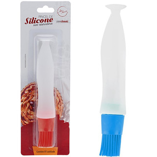 Pincel De Untar Culinário - Confeitar Tubo Silicone 17cm em Oferta na Shopee