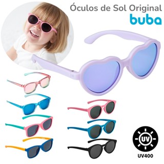 Óculos de Sol Buba Infantil Bebê Marca Original Armação Flexível Não Quebra Acompanha Estojo e Lenço para Limpeza em Oferta na Shopee