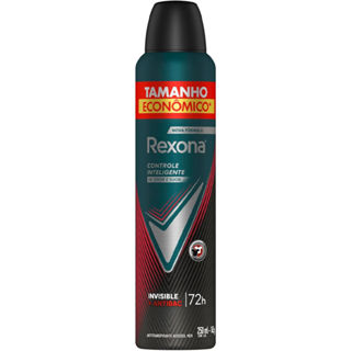Antitranspirante Aerosol Rexona Men Antibacterial+Invisible 250 ml em Oferta na Shopee