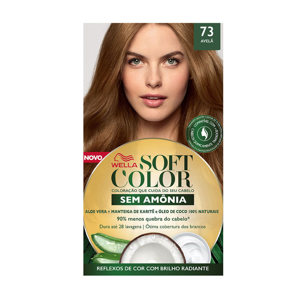 Tinta de Cabelo Soft Color Avelã 73 em Oferta na Shopee