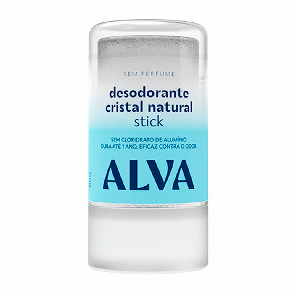 Desodorante Alva Cristal Natural Stick 60g em Oferta na Shopee