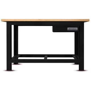 Bancada aberta 1500 x 600 mm com 1 gaveta tampo de madeira pinus - RLL-200 em Oferta na Shopee