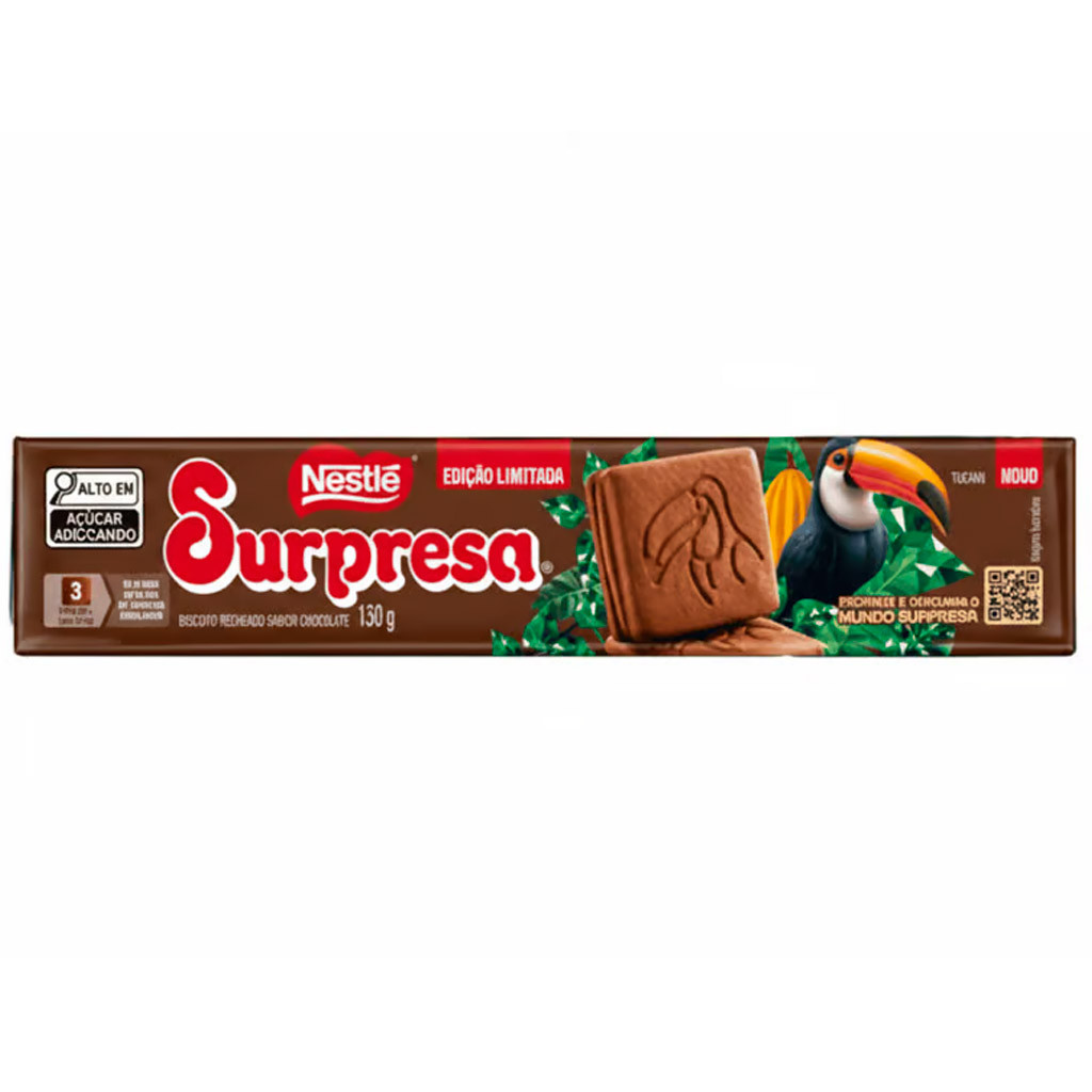 Biscoito Recheado Surpresa 130g - Nestlé