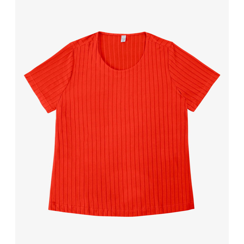 Blusa Malha Delicate Plus Infinita Cor Vermelho em Oferta na Shopee