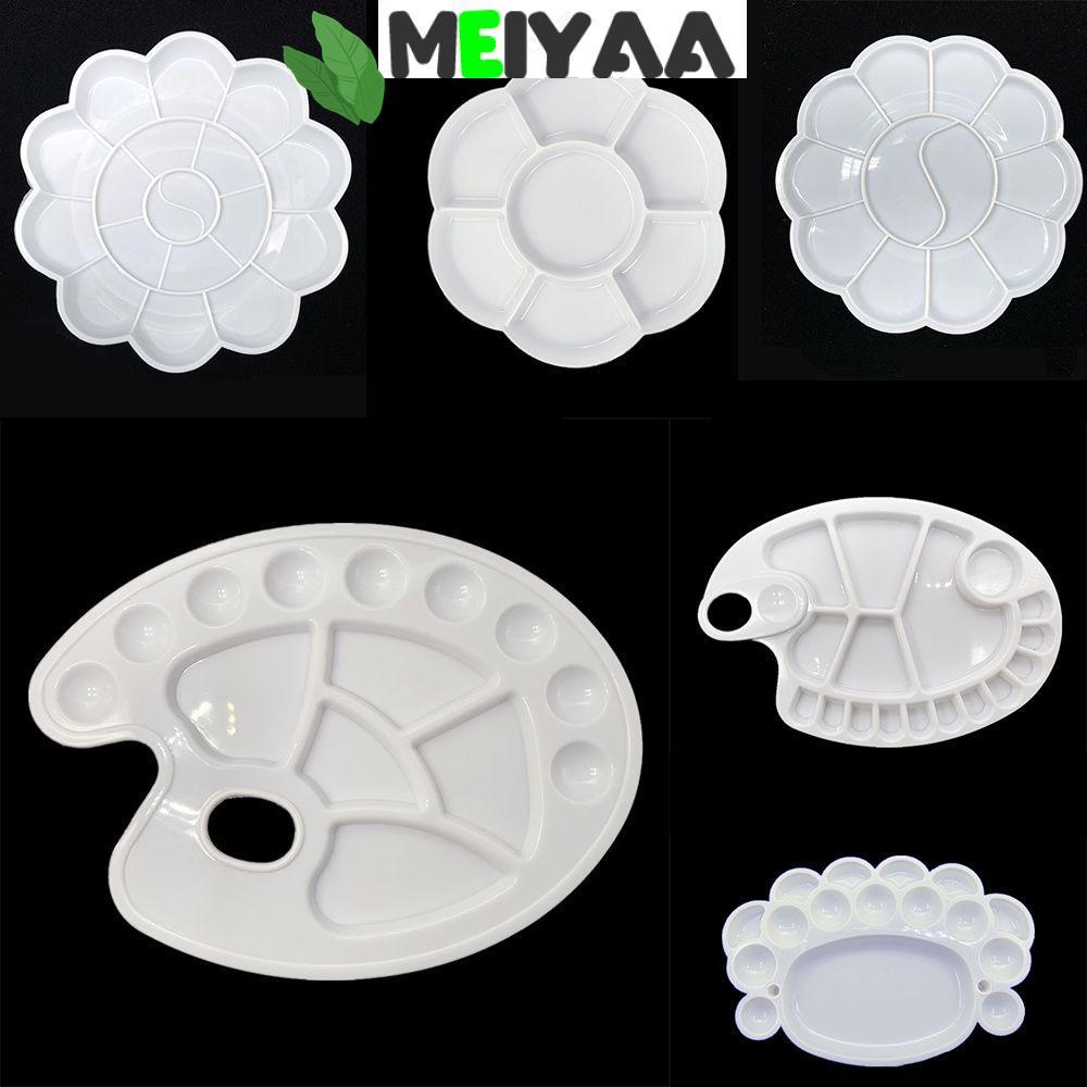 MEIYAA Paleta Redonda Fornecimento Bandeja De Pigmentos Suprimentos Para Pintura Artística