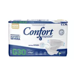 FRALDA GERIATRICA CONFORT MASTER G INCONTINENCIA SEVERA COM 30 UNIDADES