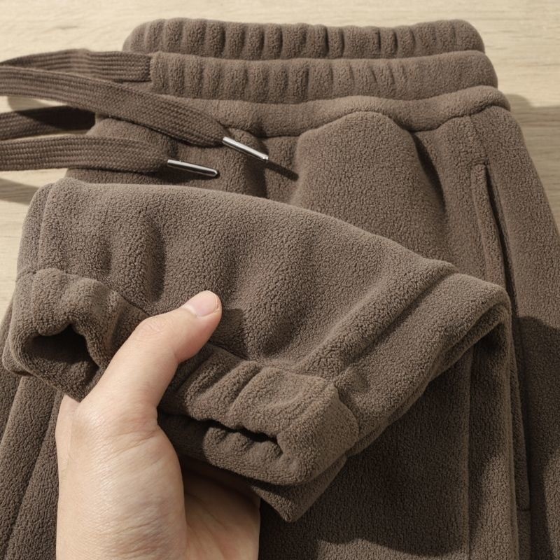 Liberação Vazamento Pick-up ~ Comércio Exterior Dupla Face Polar Fleece Calças Masculinas Outono Inverno Engrossado Quen