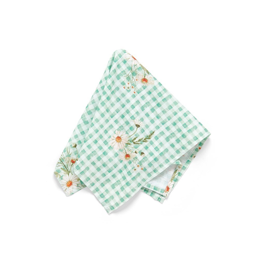 Guardanapo Copa e Cia 4 Peças Home 45X45cm Estampado Vichy Daisy