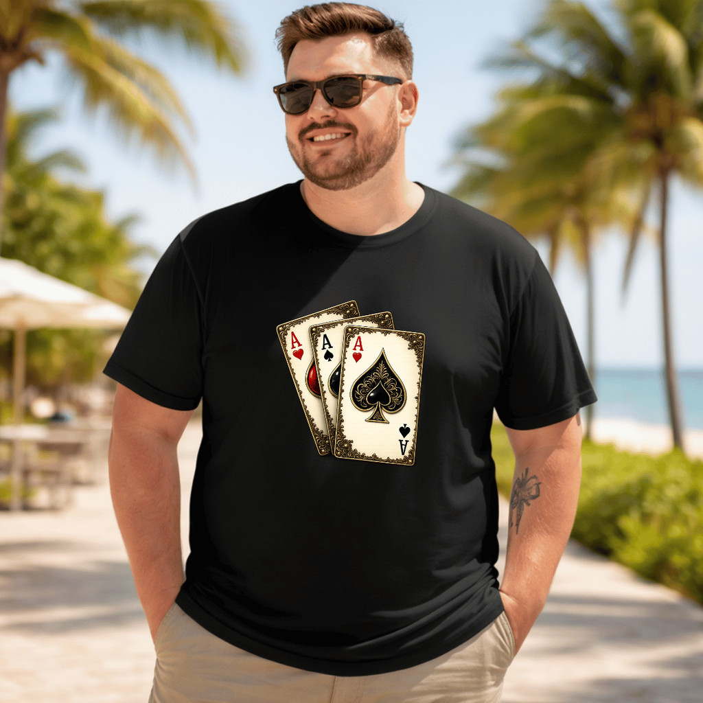 Camiseta Plus Size Masculina Estampada 3 Cartas 100% Premium Manga Curta Casual Blusa Academia Camis