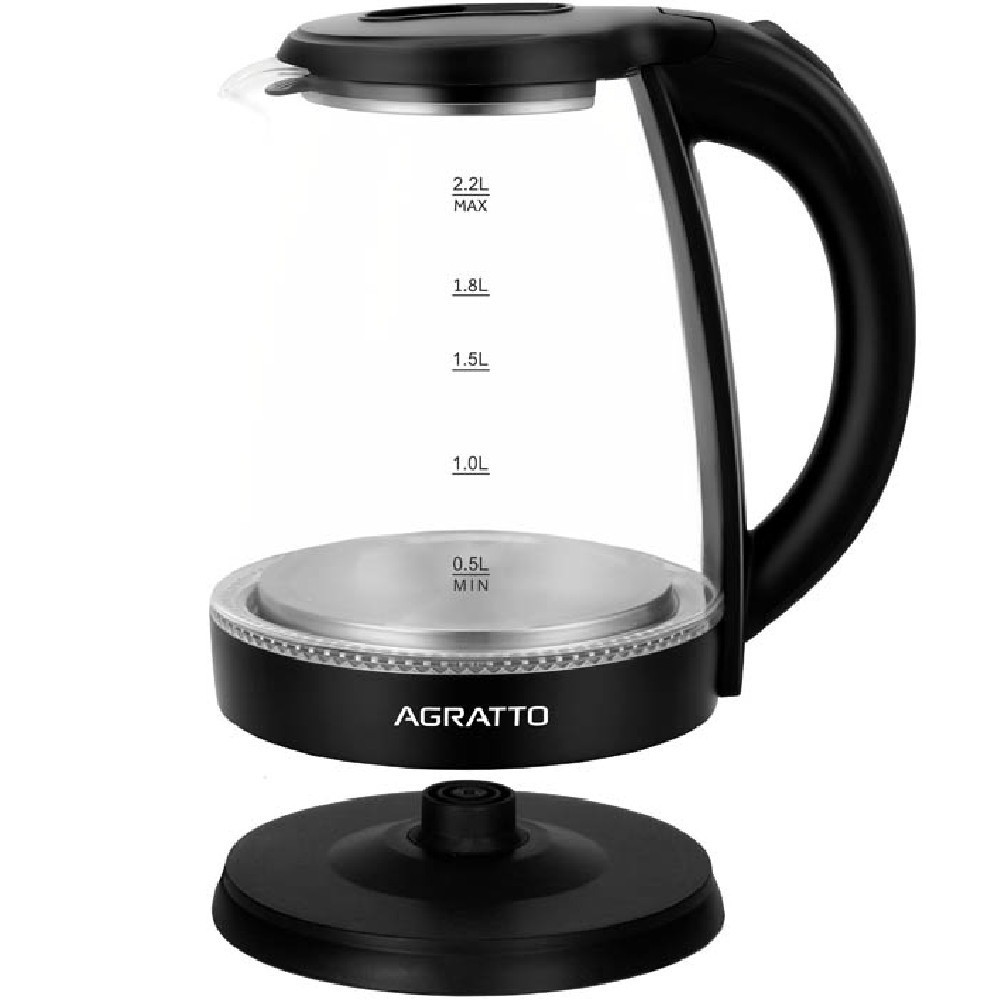 Chaleira elétrica de vidro 2,2 L Aroma - ACEV01I Agratto