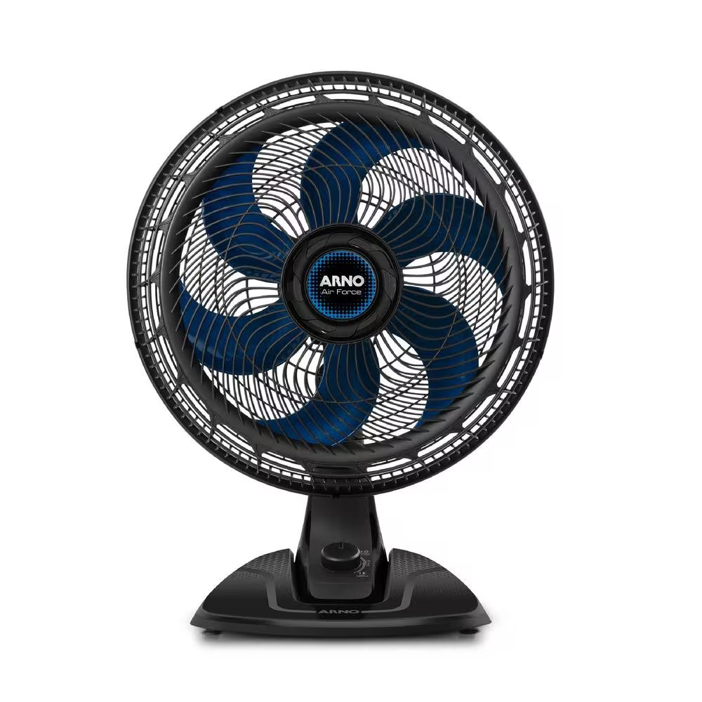 Ventilador de Mesa Air Force VA46 40cm 140W 6 Pás 3 Velocidades Arno