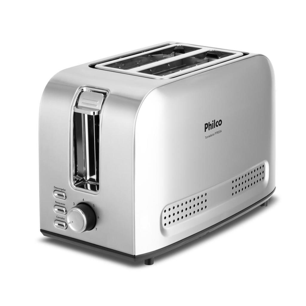 Torradeira Philco 3 funções 7 Níveis de tostagem PTR03A em Oferta na Shopee