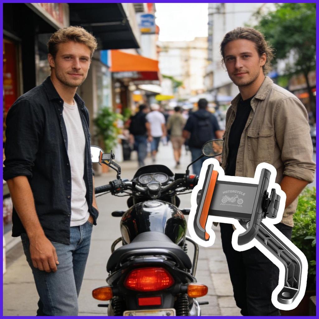 Suporte Do Telefone Para Motocicleta Bicicleta Guiador Celular Braçadeira Touring Esporte Corrida phdbr