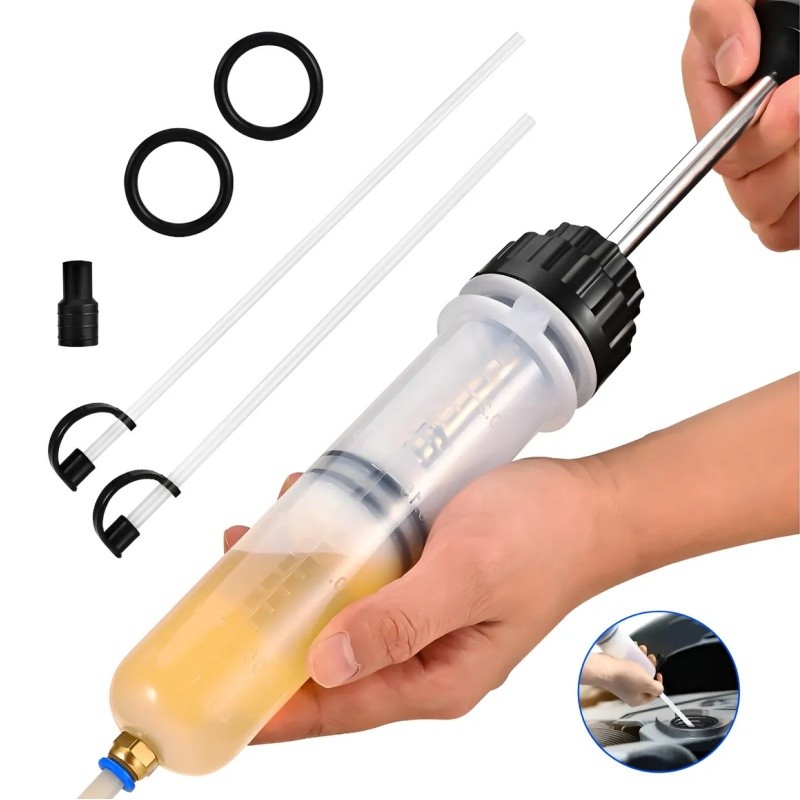 Seringa Extrator De Óleo Fluido Carro Combustível Mangueira 200ml