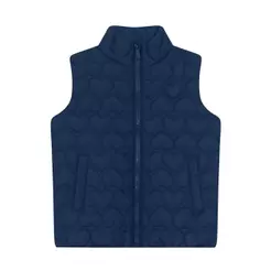 Colete puffer infantil menina de corações Mundi