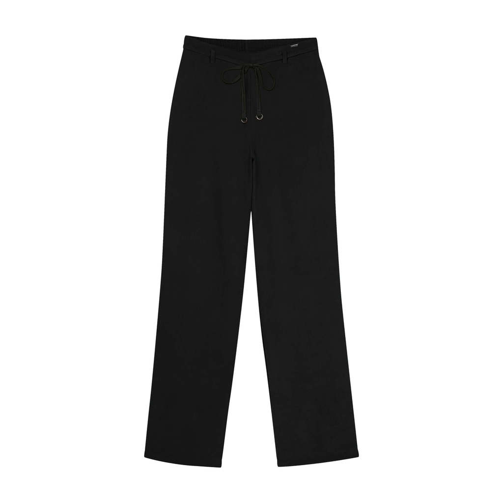 Calça Feminina Tecido Acetinado Marialícia Preto em Oferta na Shopee