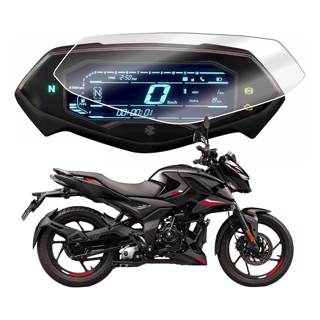 Pelicula Protetora de Painel Moto Bajaj Pulsar N150 2025 A 2026 + Kit Instalação Proteção Sol Riscos